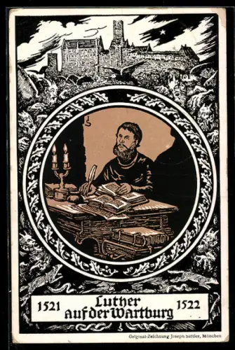 AK Luther auf der Wartburg, 1521-1522