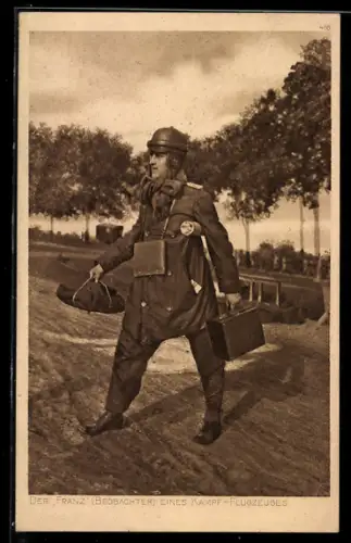 AK Der Franz, Beobachter eines Kampfflugzeuges