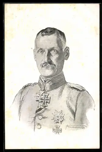 AK Kronprinz Rupprecht von Bayern im Portrait