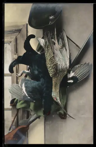 AK Beute eines Jägers mit Gewehr