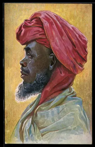 AK Araber aus Ostafrika, Kolonialkriegerdank