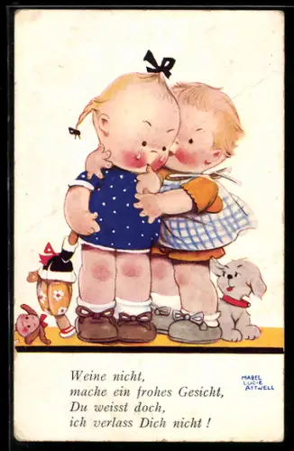 Künstler-AK Mabel Lucie Attwell: Gefühlsathleten