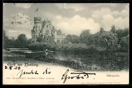 AK Hamburg-Uhlenhorst, Alsterpartie