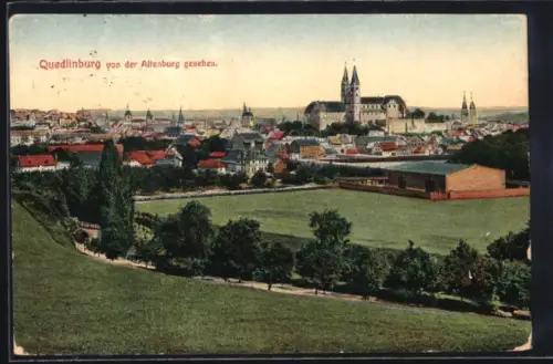 AK Quedlinburg, Von der Altenburg gesehen