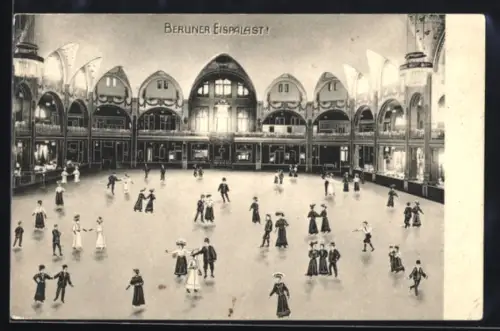 AK Berlin-Schöneberg, Berliner Eispalast, Eislaufbahn