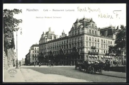 AK München, Café-Restaurant Luitpold, Inh. Richard Schwarz