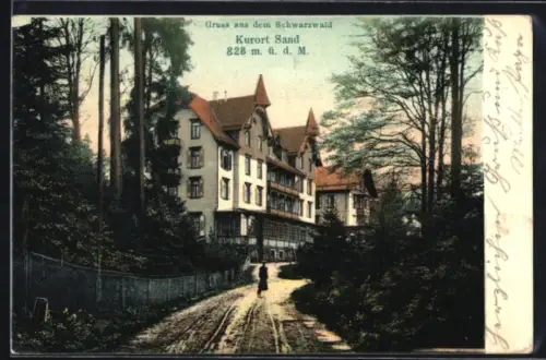 AK Sand /Schwarzwald, Kurhaus am Waldrand