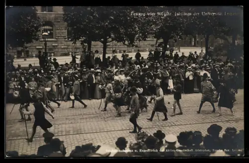 AK Leipzig, 500-jähriges Jubiläum der Universität, Auszug der Prager Studenten