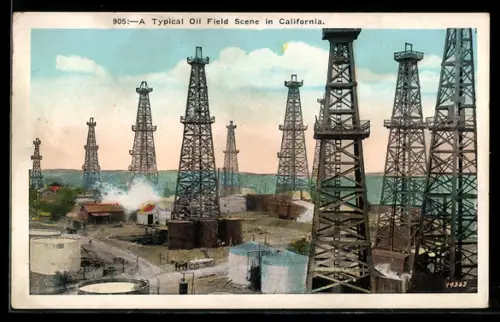 AK A Typical Oil Field Scene in California