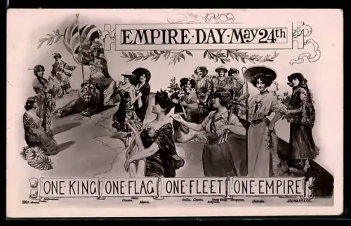 AK Empire Day, May 24th, One King, one Flag, one Fleet, one Empire