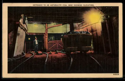 AK Entrance to an Anthracite Coal Mine showing elevators