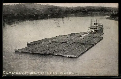 AK Coal Boat on the Ohio River