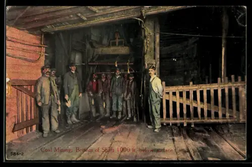 AK Coal Mining, Bottom of Shaft 1000ft below surface