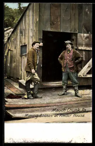 AK Mauch Chunk, Pa., Mining Bosses at Powder House, Bergbau