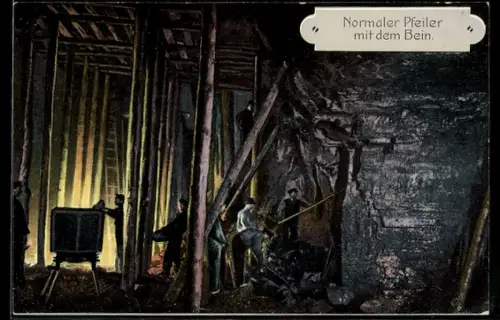 AK Bergbau unter Tage, Normaler Pfeiler mit dem Bein