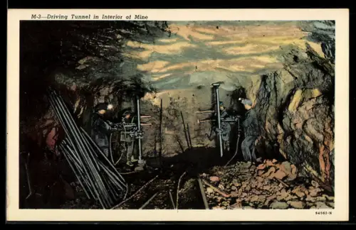 AK Driving Tunnel in Interior of Mine, Bergbau