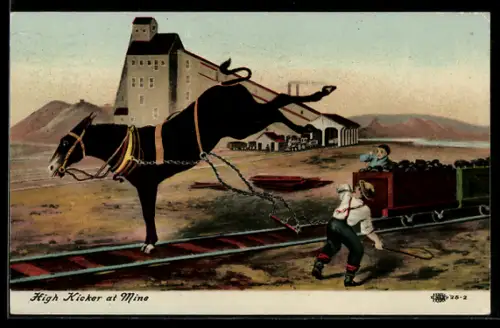 AK High Kicker at Mine, Bergbau, Ausschlagendes Pferd