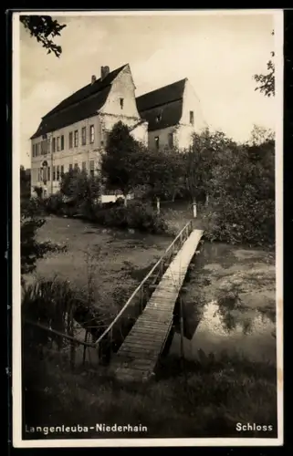 AK Langenleuba /Niederhain, Ansicht vom Schloss