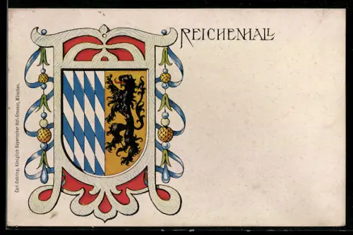 AK Reichenhall, Stadtwappen von Reichenhall