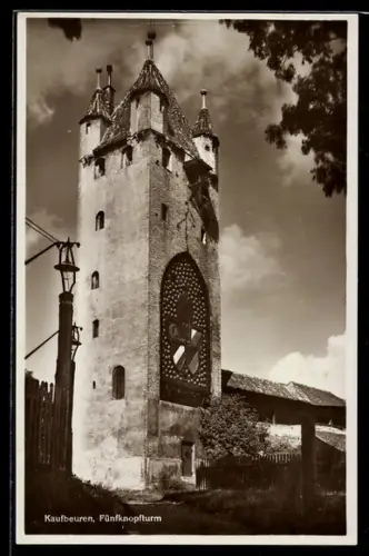 AK Kaufbeuren, Ansicht des Fünfknopfturms