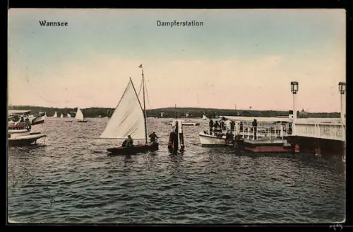 AK Berlin-Wannsee, Dampferstation