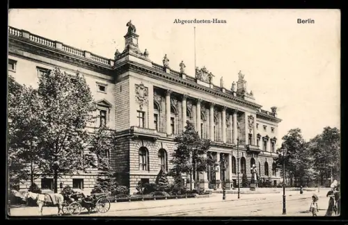 AK Berlin, Abgeordnetenhaus - Preussisches Herrenhaus, Leipzigerstrasse