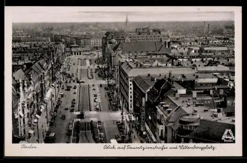 AK Berlin-Schöneberg, Blick auf Tauentzienstrasse und Wittenbergplatz