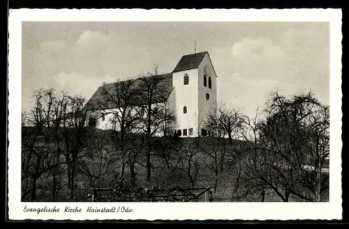 AK Hainstadt /Odw., Evangelische Kirche