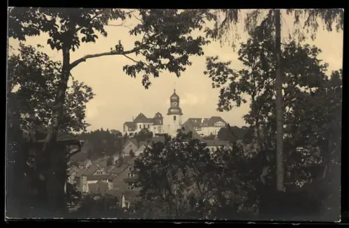AK Simmern /Hunsr., Durchblick auf Simmern