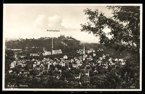 AK Linz a. Rhein, Stadtpanorama mit Antoniushaus