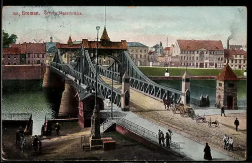 AK Bremen, Grosse Weserbrücke