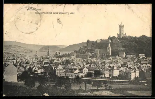 AK Dillenburg, Gesamtansicht vom Rotenberg
