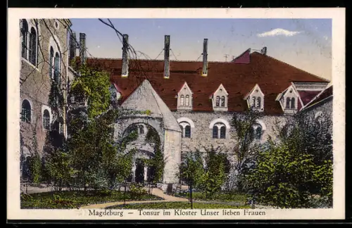 AK Magdeburg, Tonsur im Kloster Unser lieben Frauen
