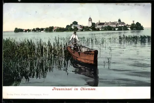 AK Fraueninsel im Chiemsee, Inselansicht