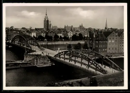 AK Bremen, Kaiserbrücke, Stadtansicht