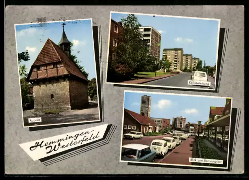 AK Hemmingen-Westerfeld, Kapelle, Köllnbrinkweg, Blick zum Rathausplatz
