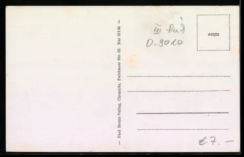 AK Chemnitz, Rathaus, Markt, Platz