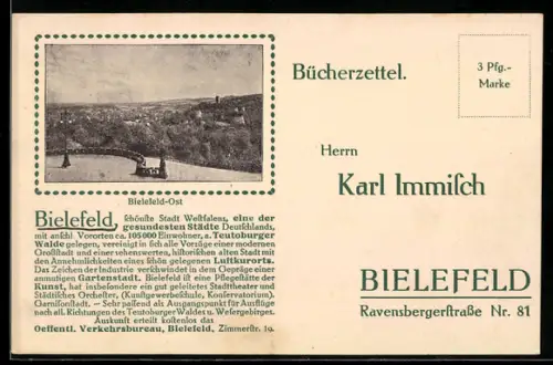 AK Bielefeld, Ortsansicht Bielefeld-Ost