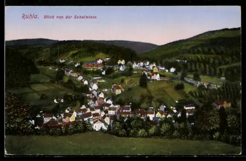 AK Ruhla, Blick von der Schulwiese