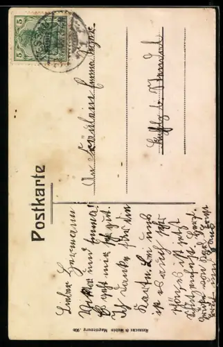 AK Dessau, Rathaus mit Strassenpartie