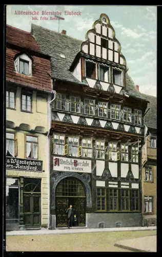 AK Einbeck, Gasthaus Altdeutsche Bierstube Fritz Hermsen
