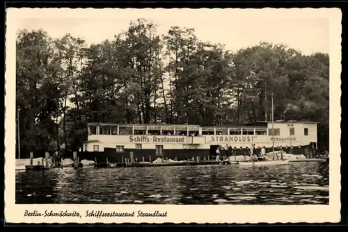 AK Berlin-Schmöckwitz, Schiffsrestaurant Strandlust