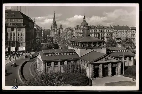 AK Berlin, Wittenbergplatz, U-Bahnhof, Geschäftshäuser