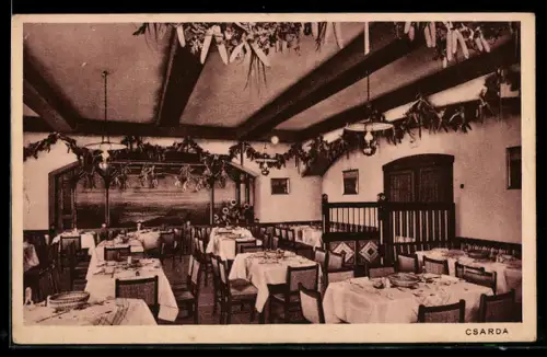 AK Berlin-Tiergarten, Haus Vaterland Csarda, Innenansicht Restaurant