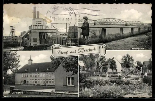 AK Meerbeck, Schacht 5, Rheinpartie, Uhr-Schule, Spielplatz