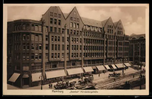 AK Hamburg, Domhof Mönckebergstrasse