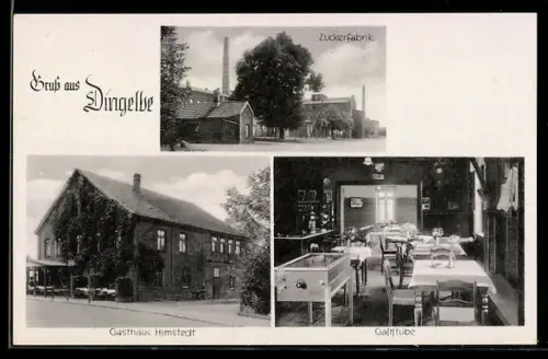AK Dingelbe, Gasthaus Hilmstedt, Zuckerfabrik