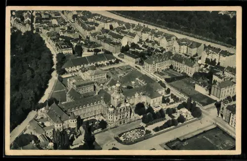 AK München, Flugzeugaufnahme vom Nationalmuseum