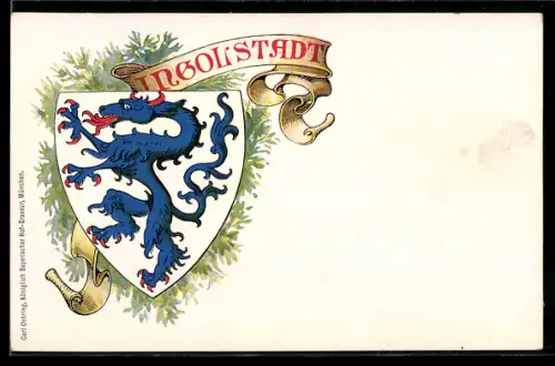 Künstler-AK Ingolstadt, Stadtwappen