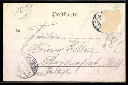 Lithographie Berlin, Alexanderplatz, Königstrasse